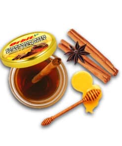 cinnamon with bee honey