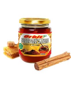 cinnamon with bee honey