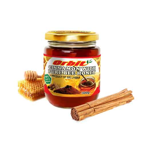 cinnamon with bee honey