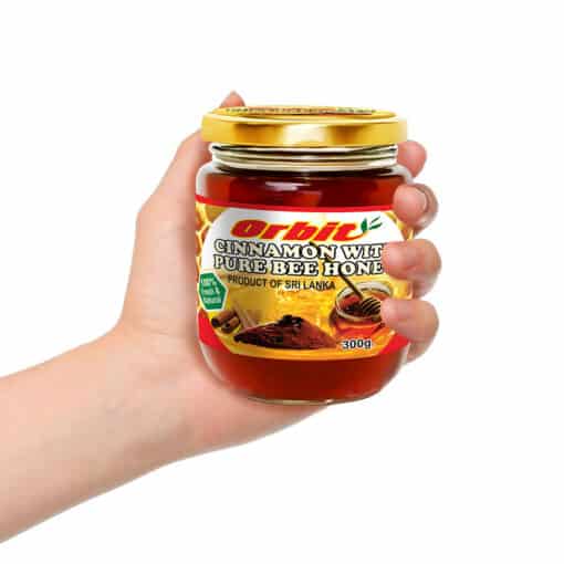 cinnamon with bee honey