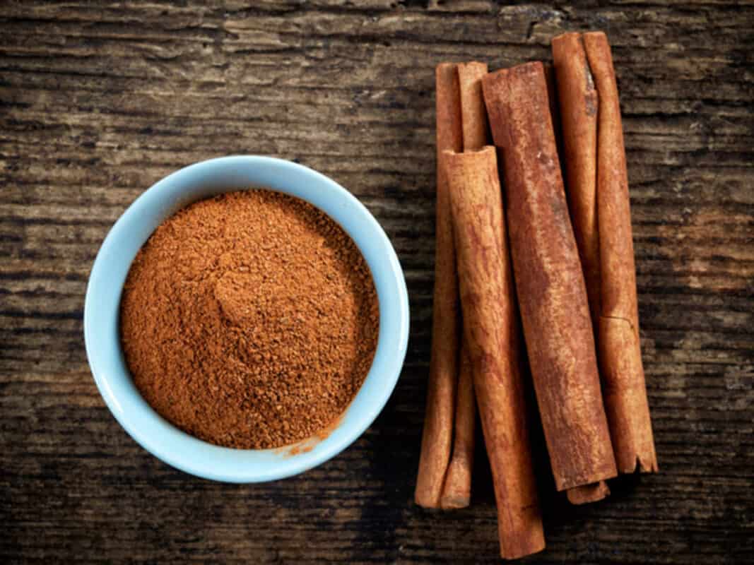 cinnamon powder and sticks